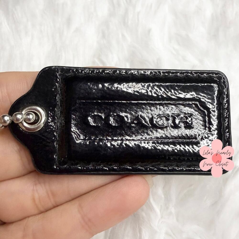 2” COACH Fob Bag Charm Hang tag Hangtag
